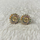 Virgencita stud earrings