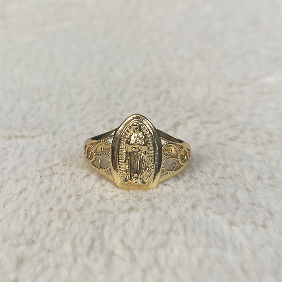 Simple Virgen de Guadalupe ring